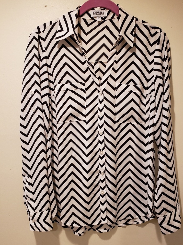 Express Chevron Blouse